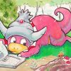 Slowking Reading Art Paint By Numbers