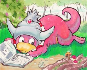 Slowking Reading Art Paint By Numbers
