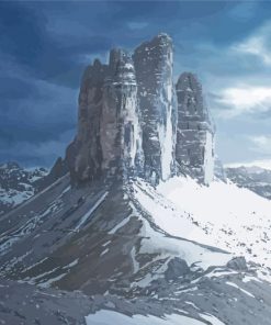 Snowy Tre Cime Di Lavaredo Paint By Numbers