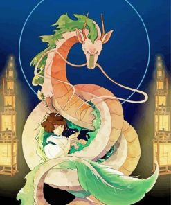 Spirited Away Anime Dragon Paint By Numbers