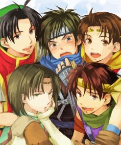 Suikoden Video Game Serie Characters Paint By Numbers