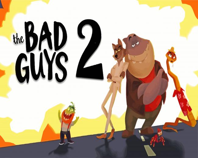 The Bad Guys Animation Poster Paint By Numbers
