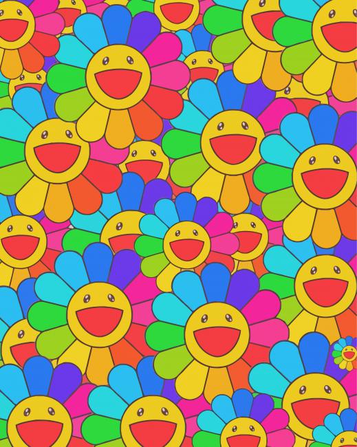 The Colorful Happy Flowers Paint By Numbers