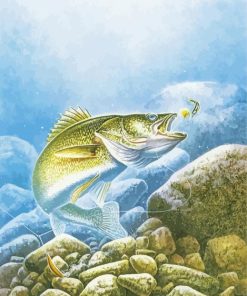 Walleye Fishing Paint By Numbers