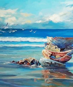 Aesthetic Beach Shells Art Paint By Numbers