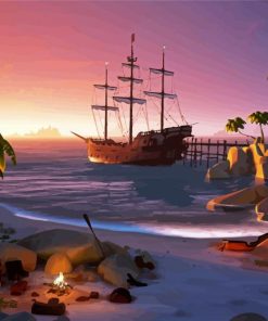 Aesthetic Sea Of Thieves Game Paint By Numbers