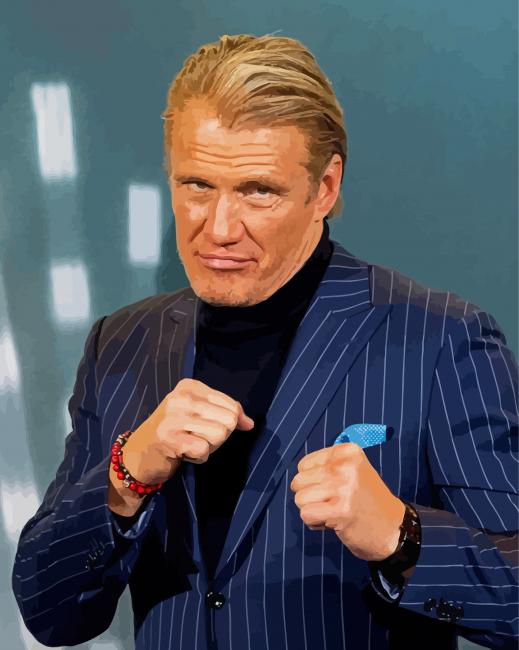 Classy Dolph Lundgren Paint By Numbers