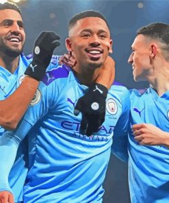 Cool Manchester City Players Paint By Numbers