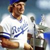 George Brett Holding A Trophy Paint By Numbers