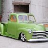 Green Chevy Pickup Paint By Numbers