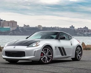 Grey Nissan 370Z Paint By Numbers