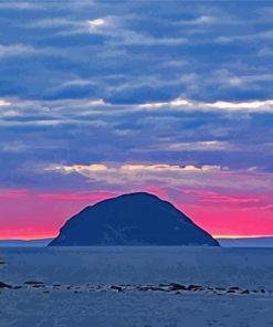Pink Sky In Ailsa Craig Paint By Numbers