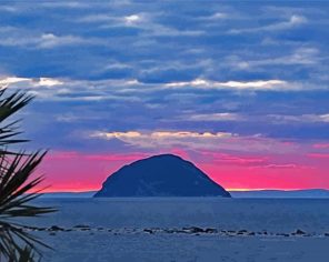 Pink Sky In Ailsa Craig Paint By Numbers