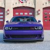 Purple Dodge Challenger Scat Paint By Numbers