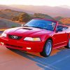 Red 2000 Ford Mustang Paint By Numbers