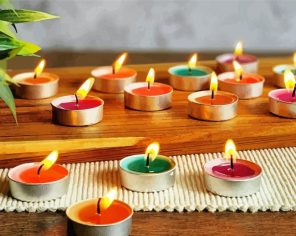 Scented Tea Light Candles Paint By Numbers