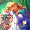 The swan Princess Odette Character Paint By Numbers