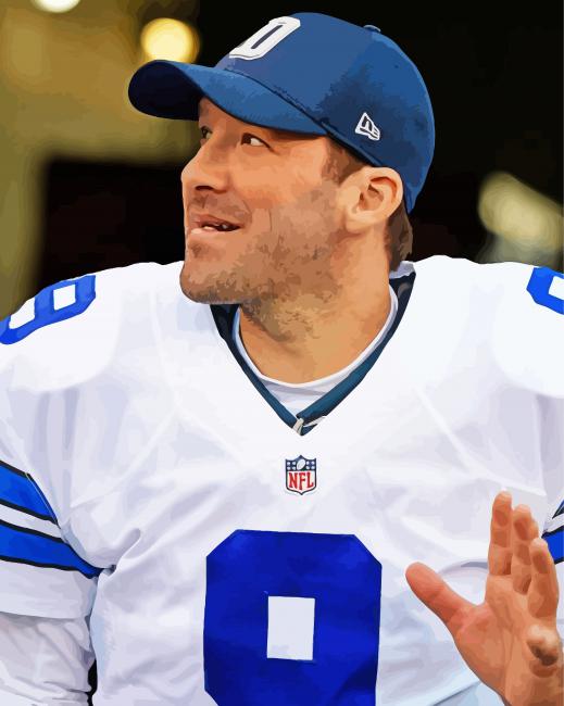 Tony Romo Footballer Paint By Numbers