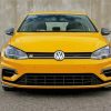 Yellow Volkswagen Golf R Paint By Numbers