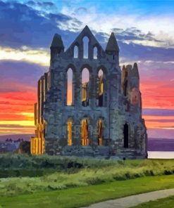 Whitby Abbey North Yorkshire Paint By Numbers