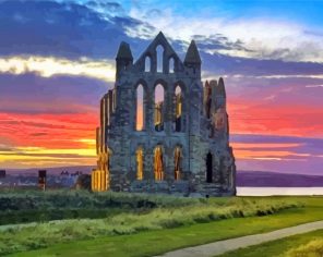 Whitby Abbey North Yorkshire Paint By Numbers