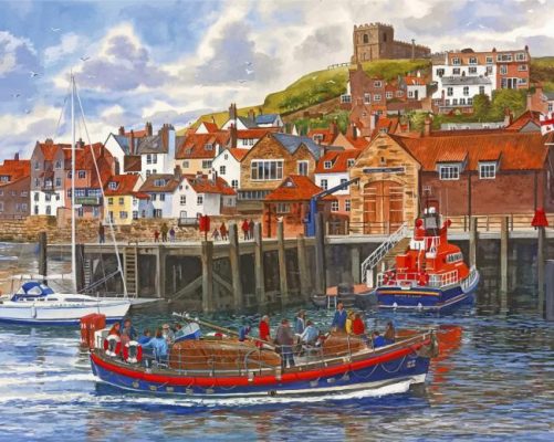 The Port Of Whitby Paint By Numbers
