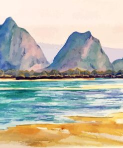 Glass House Mountains Art Paint By Numbers