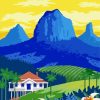 Glass House Mountains Poster Paint By Numbers