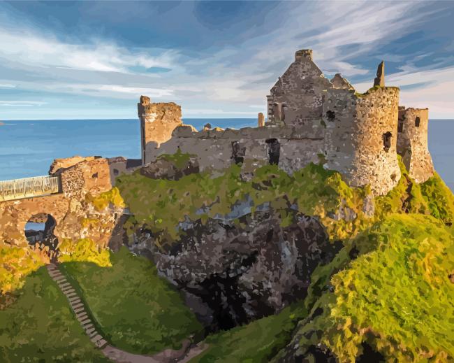 Dunluce Ireland Castle Paint By Numbers