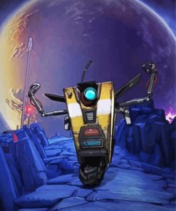 Claptrap Video Game Character Paint By Numbers