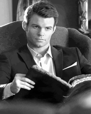 Monochrome Elijah Mikaelson Paint By Numbers 