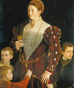 Camilla Gonzaga And Her Three Sons Paint By Numbers